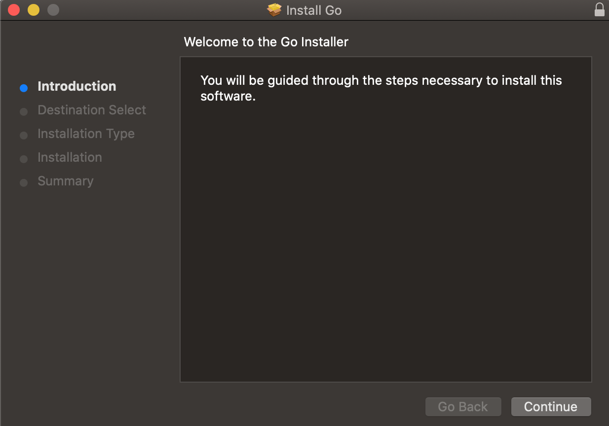 Go Installer Package 1