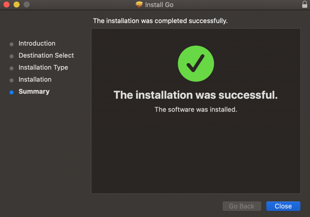 Go Installer Package 3