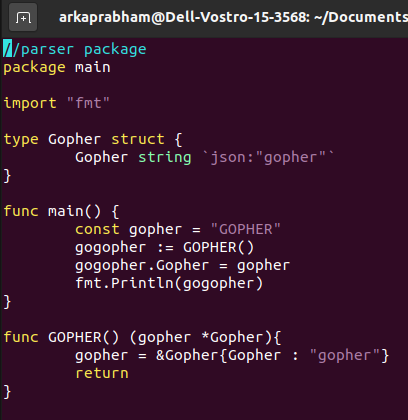Gopher Go File To Be Parsed