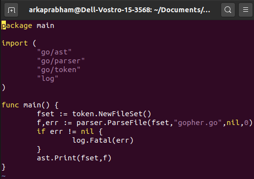 Parser File Golang