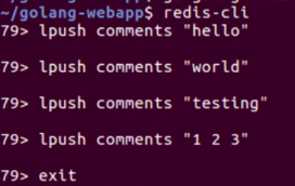 Redis Server Pushing Comments To Golang Webapp