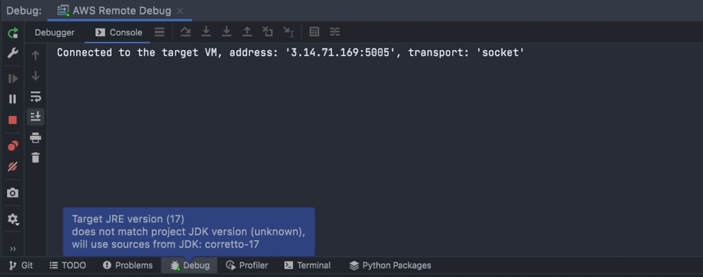 Remote Debug Console